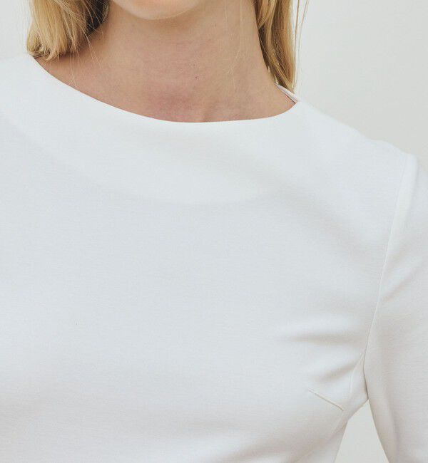 DES PRES「コットンタイプライター コンビコクーンワンピース」|ワンピース|