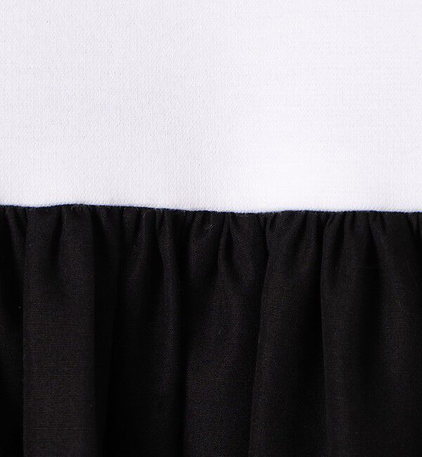 DES PRES「コットンタイプライター コンビコクーンワンピース」|ワンピース|