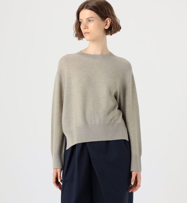 GALERIE VIE「カシミヤコットン クルーネックプルオーバー」|ニット・セーター|