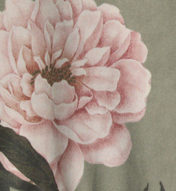 CABaN「コットンツイル フラワープリントブルゾン」|テーラードジャケット|