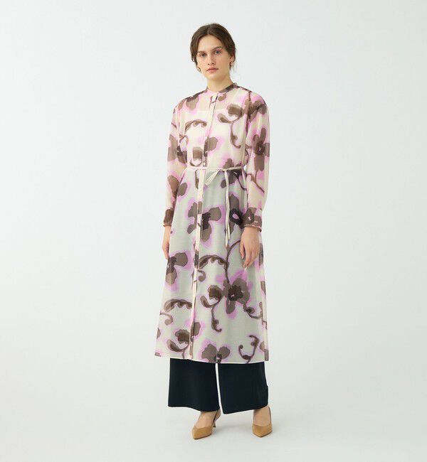 Ballsey「リリアンプリント ロングシャツワンピース」|ワンピース|