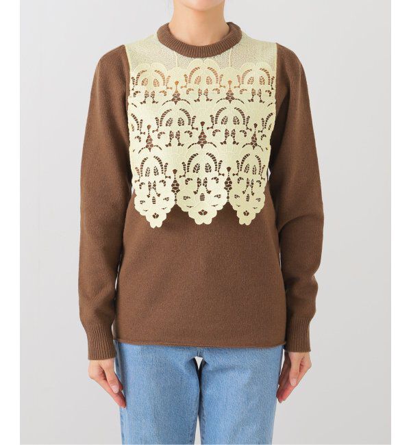  「TOGA PULLA Lace knit pullover TP252-XN203：ニット」|ニット・セーター|