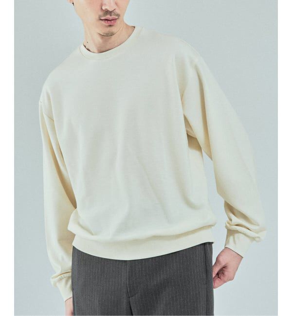 EDIFICE「《予約》FADED ダブル クルーネックニット」|スウェット・ジャージ|ホワイト