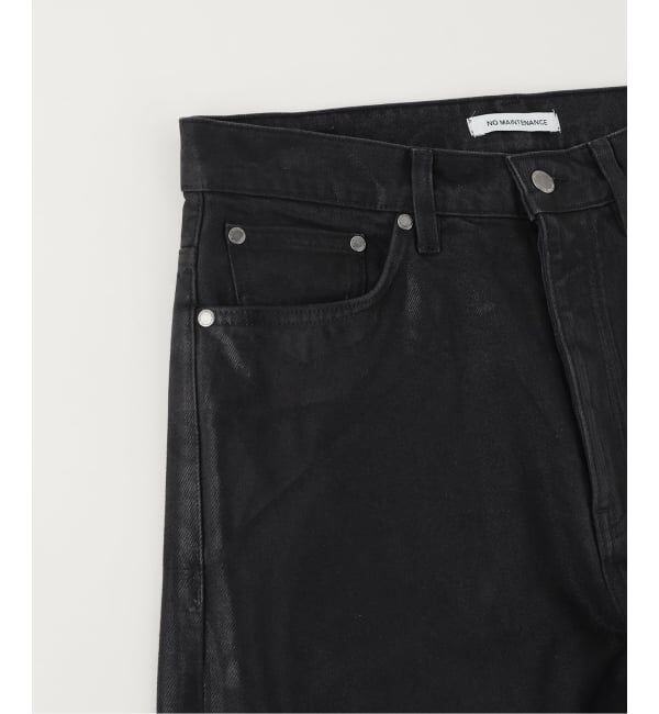 PULP「NO MAINTENANCE / ノーメンテナンス BAGGY DENIM WAXED BLACK」|デニム|
