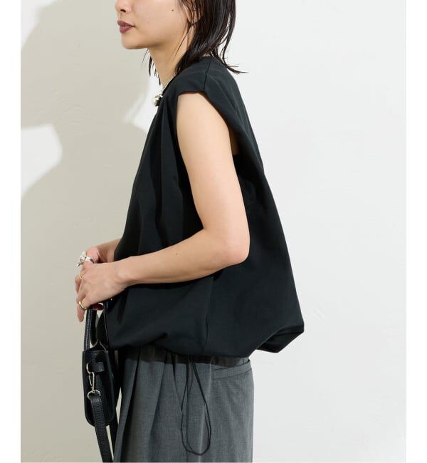 JOURNAL STANDARD「《追加2》シャーリングノースリーブＴシャツ」|Tシャツ・カットソー|