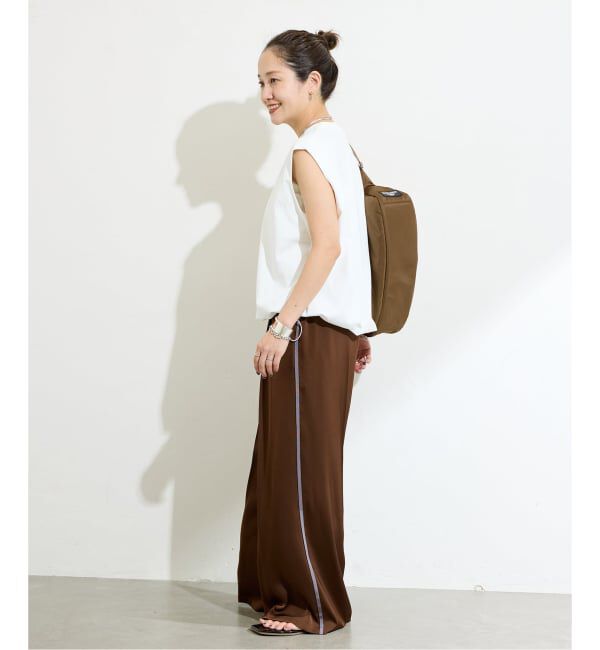 JOURNAL STANDARD「《追加2》シャーリングノースリーブＴシャツ」|Tシャツ・カットソー|