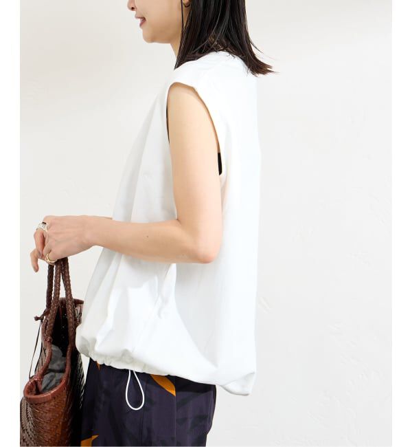 JOURNAL STANDARD「《追加2》シャーリングノースリーブＴシャツ」|Tシャツ・カットソー|