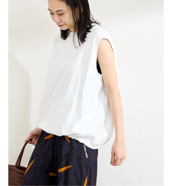 JOURNAL STANDARD「《追加2》シャーリングノースリーブＴシャツ」|Tシャツ・カットソー|