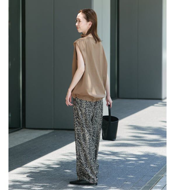 JOURNAL STANDARD「《追加2》シャーリングノースリーブＴシャツ」|Tシャツ・カットソー|