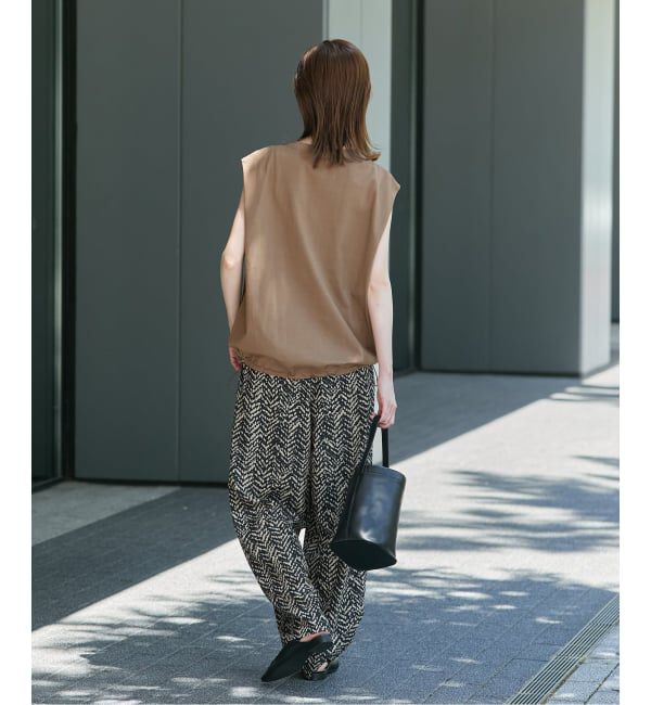 JOURNAL STANDARD「《追加2》シャーリングノースリーブＴシャツ」|Tシャツ・カットソー|