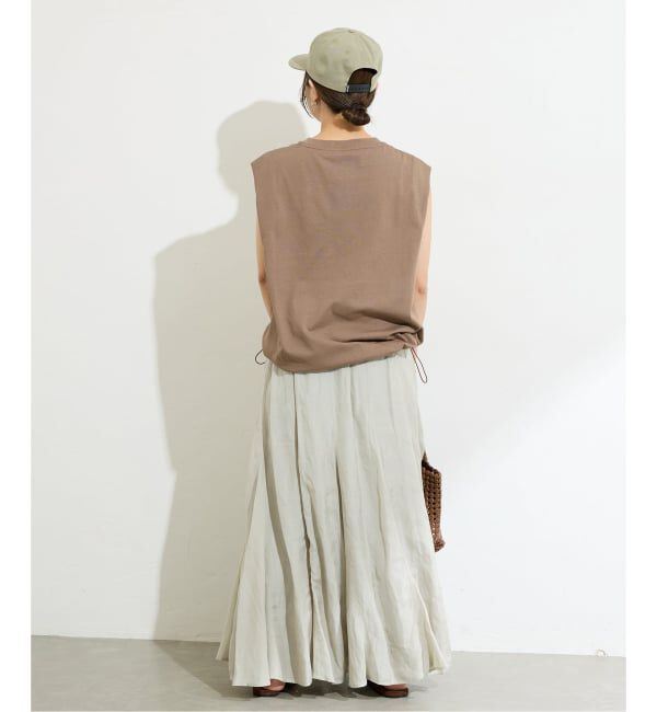 JOURNAL STANDARD「《追加2》シャーリングノースリーブＴシャツ」|Tシャツ・カットソー|