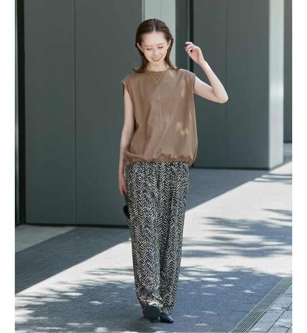 JOURNAL STANDARD「《追加2》シャーリングノースリーブＴシャツ」|Tシャツ・カットソー|