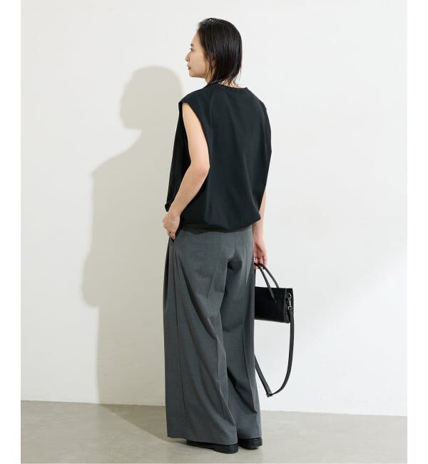 JOURNAL STANDARD「《追加2》シャーリングノースリーブＴシャツ」|Tシャツ・カットソー|