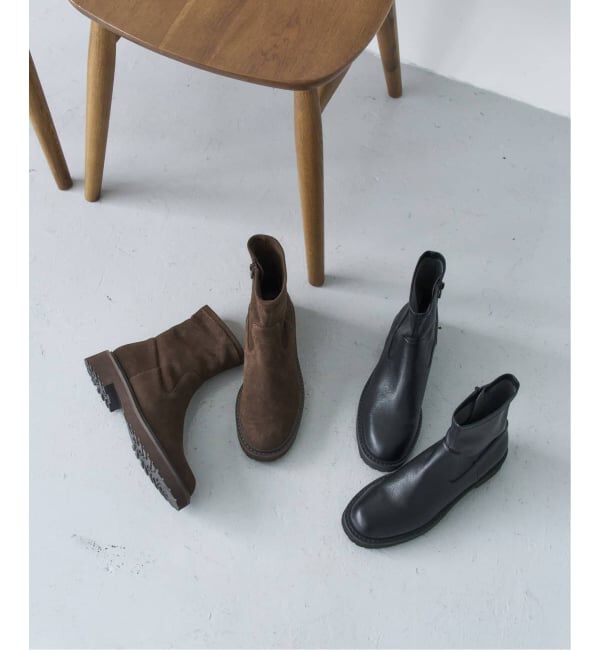 追加6》3.5cmトラックソールフィットショートブーツ｜ルミネの