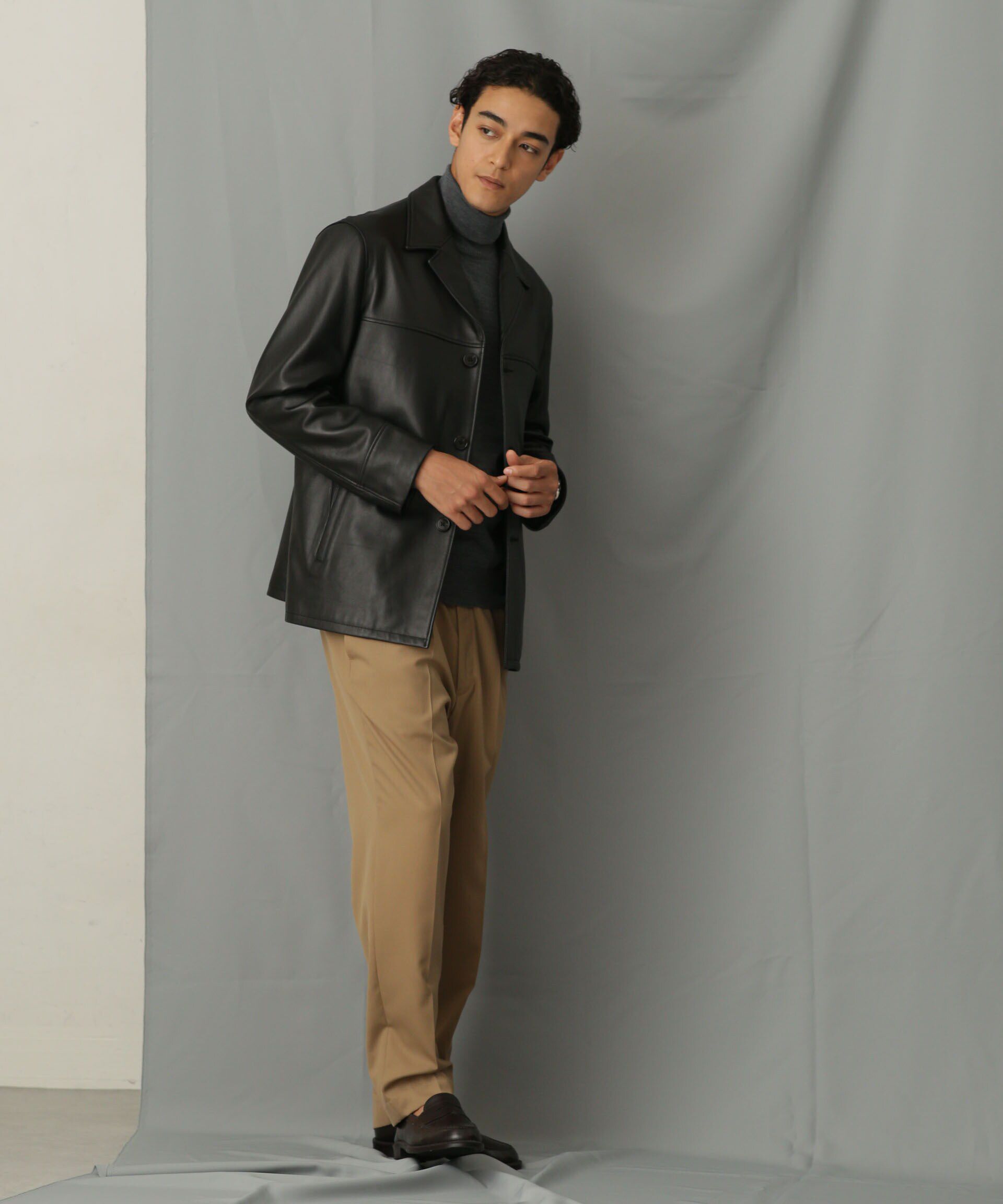 nano･universe「「毛玉レスニット」 ファインゲージタートルネック」|ニット・セーター|