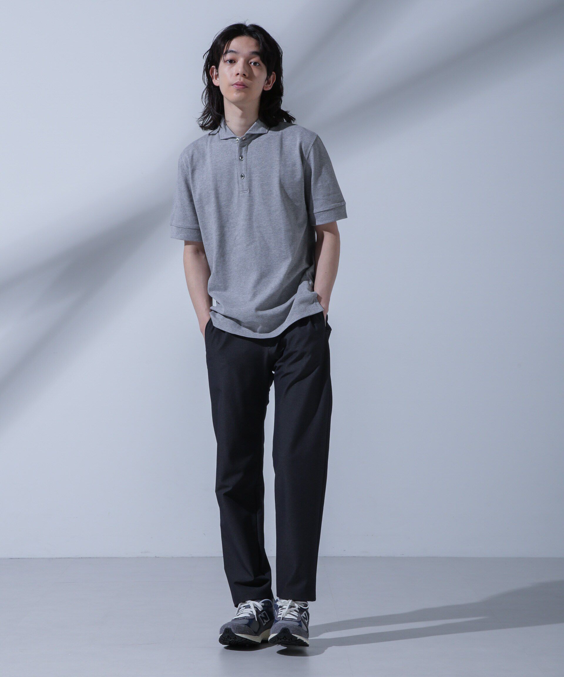 nano･universe「WEB限定/Anti Soaked(R)  汗染み防止ポロシャツ/カッタウェイ」|Tシャツ・カットソー|