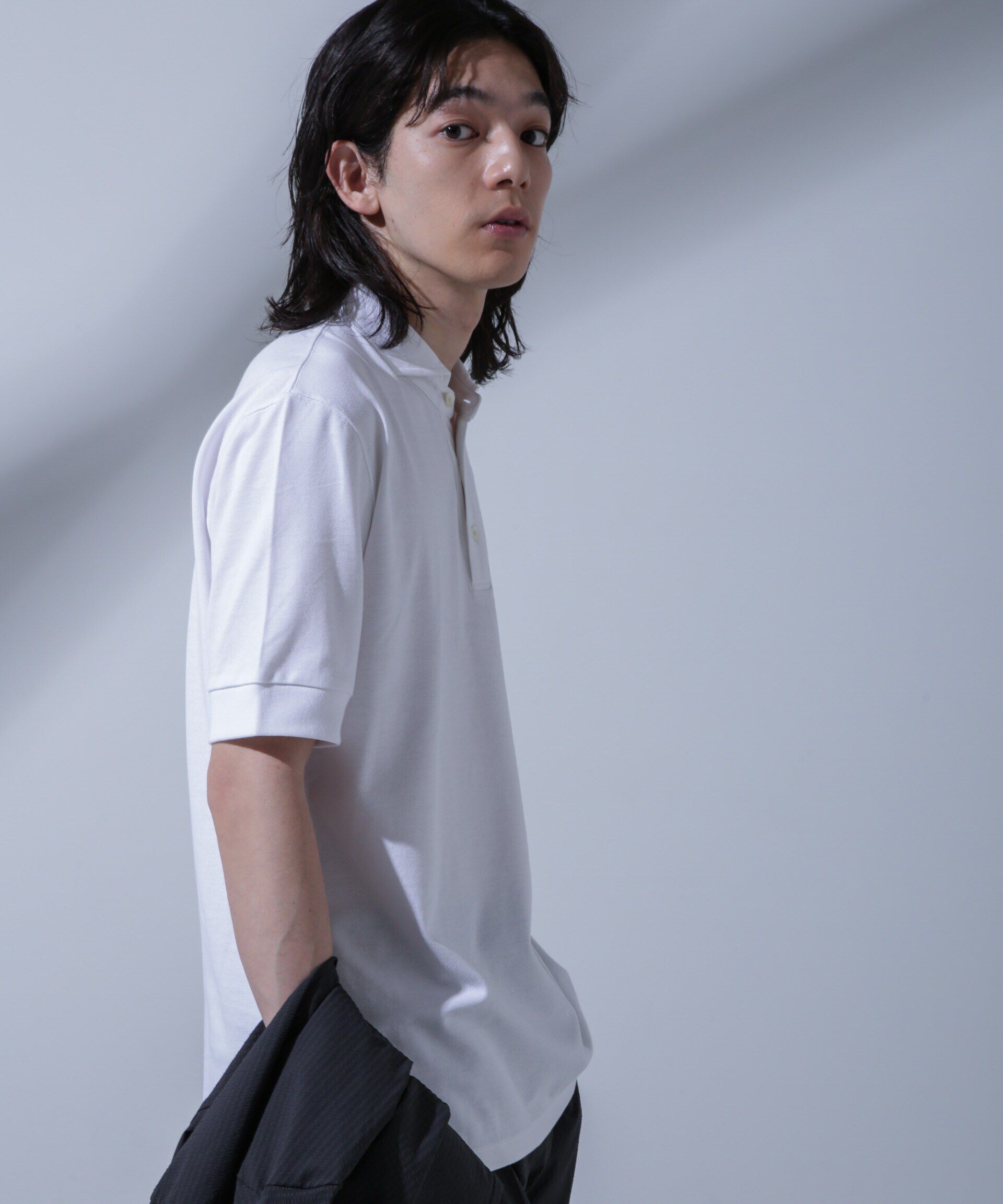 nano･universe「WEB限定/Anti Soaked(R)  汗染み防止ポロシャツ/カッタウェイ」|Tシャツ・カットソー|