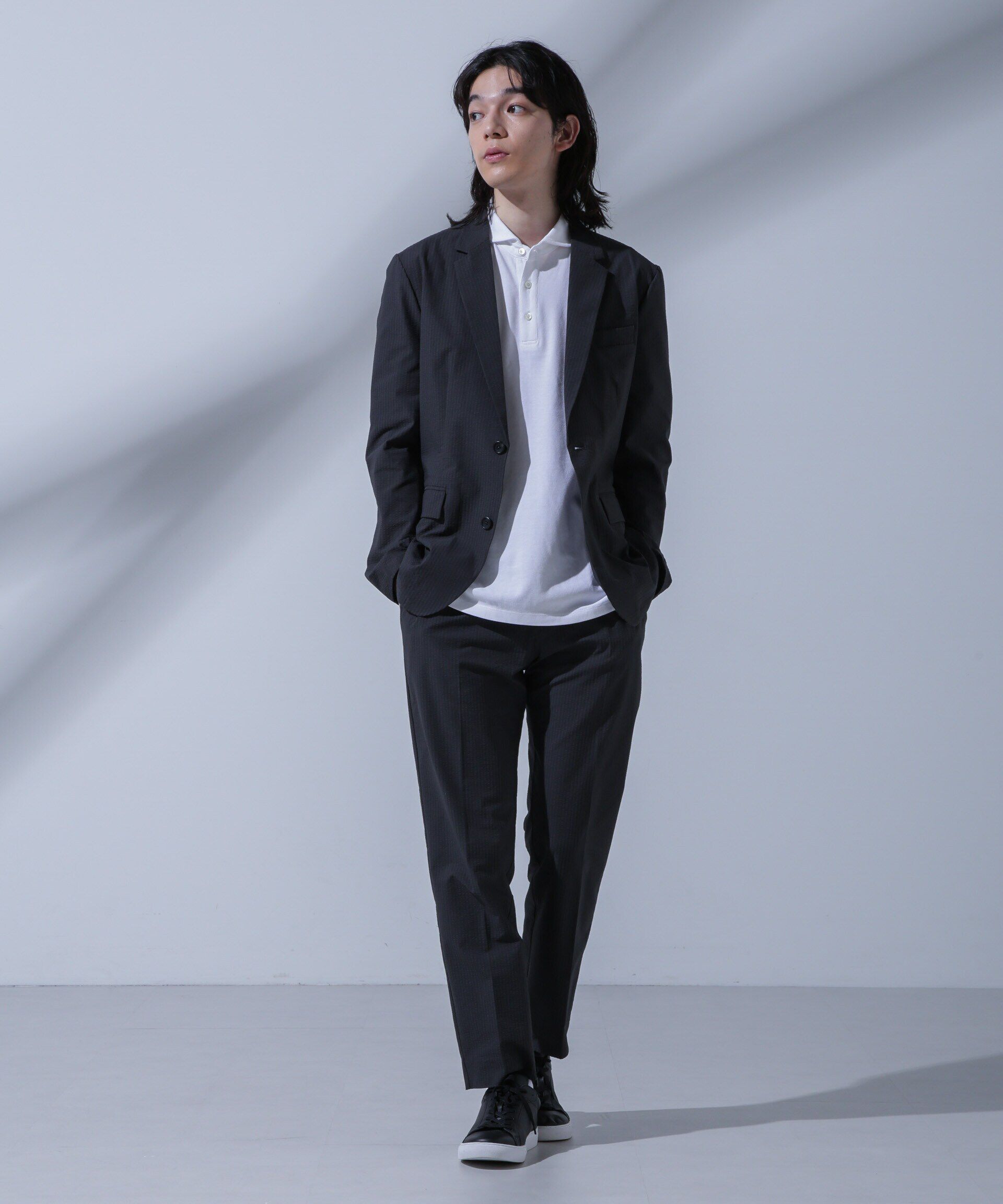 nano･universe「WEB限定/Anti Soaked(R)  汗染み防止ポロシャツ/カッタウェイ」|Tシャツ・カットソー|