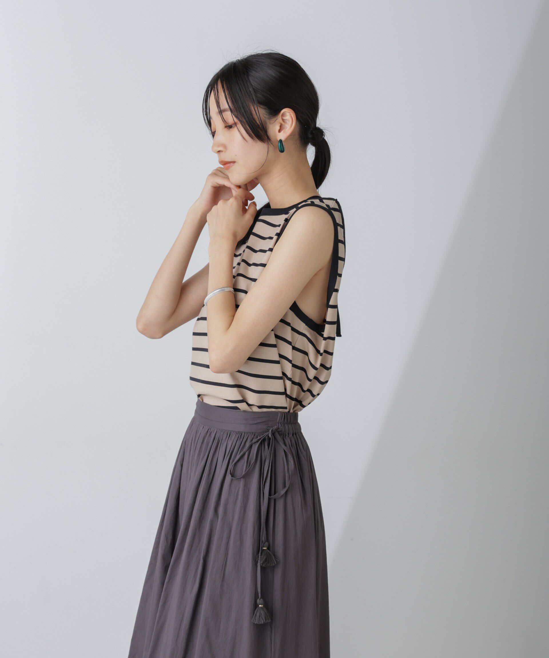 nano･universe「ホルターネックノースリーブプルオーバー」|Tシャツ・カットソー|