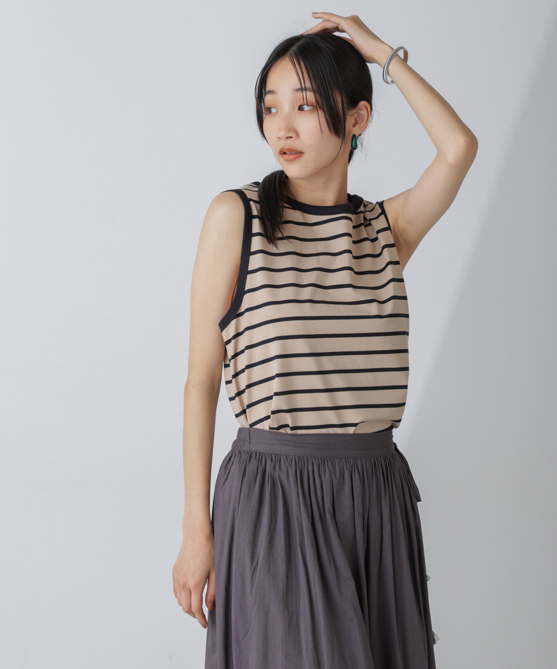 nano･universe「ホルターネックノースリーブプルオーバー」|Tシャツ・カットソー|