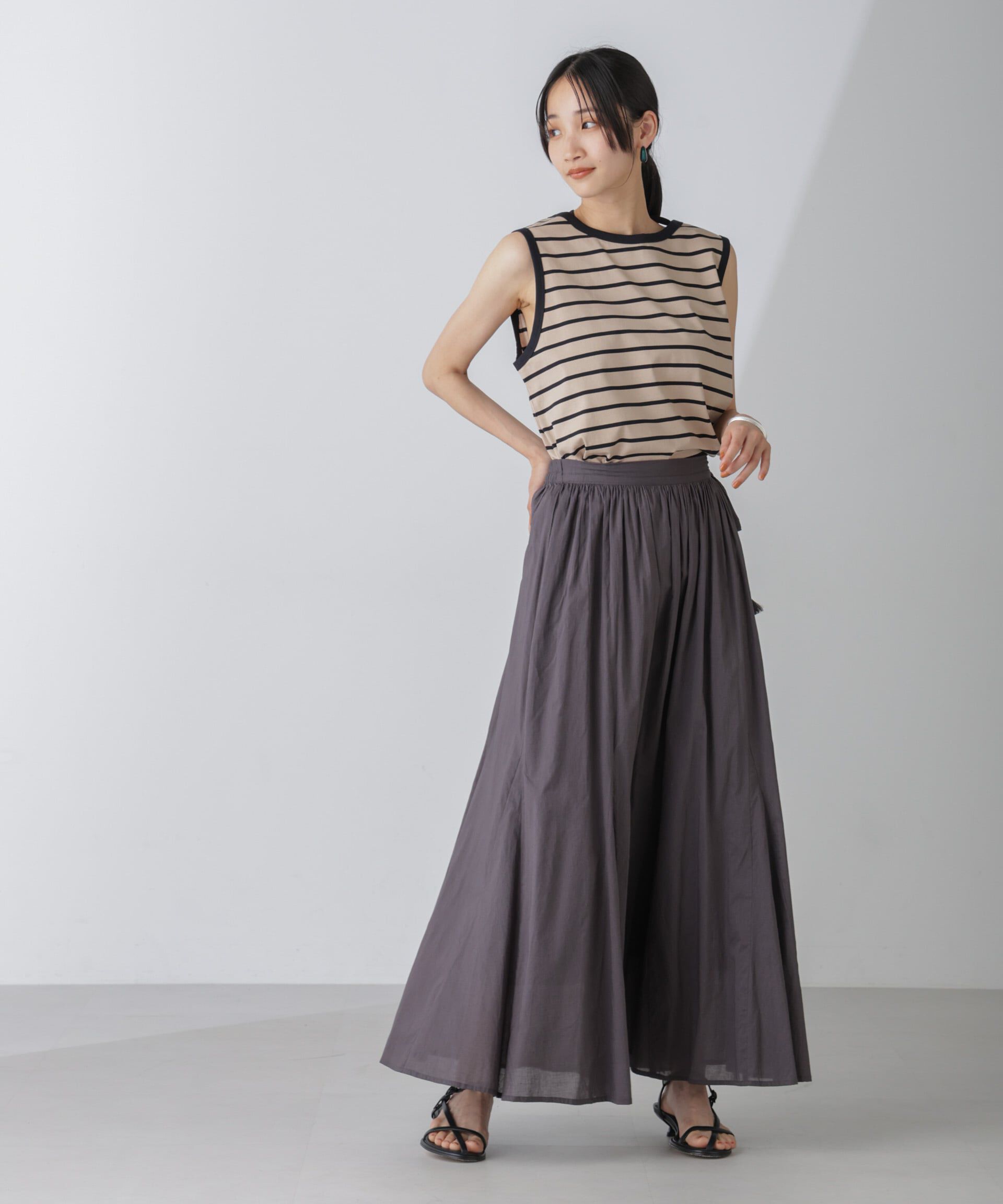 nano･universe「ホルターネックノースリーブプルオーバー」|Tシャツ・カットソー|