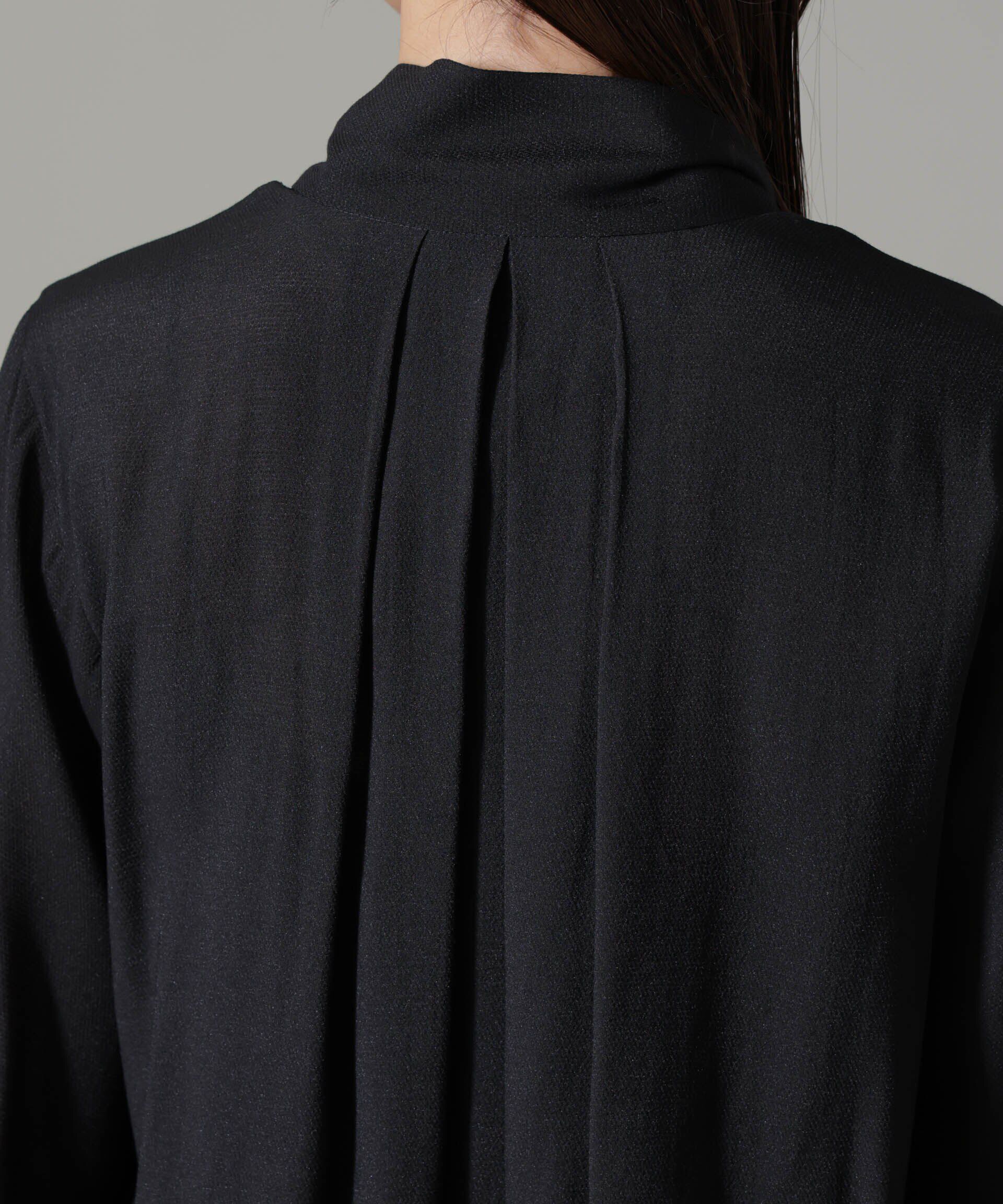 nano･universe「リンクルドビーリボンタイブラウス」|シャツ・ブラウス|