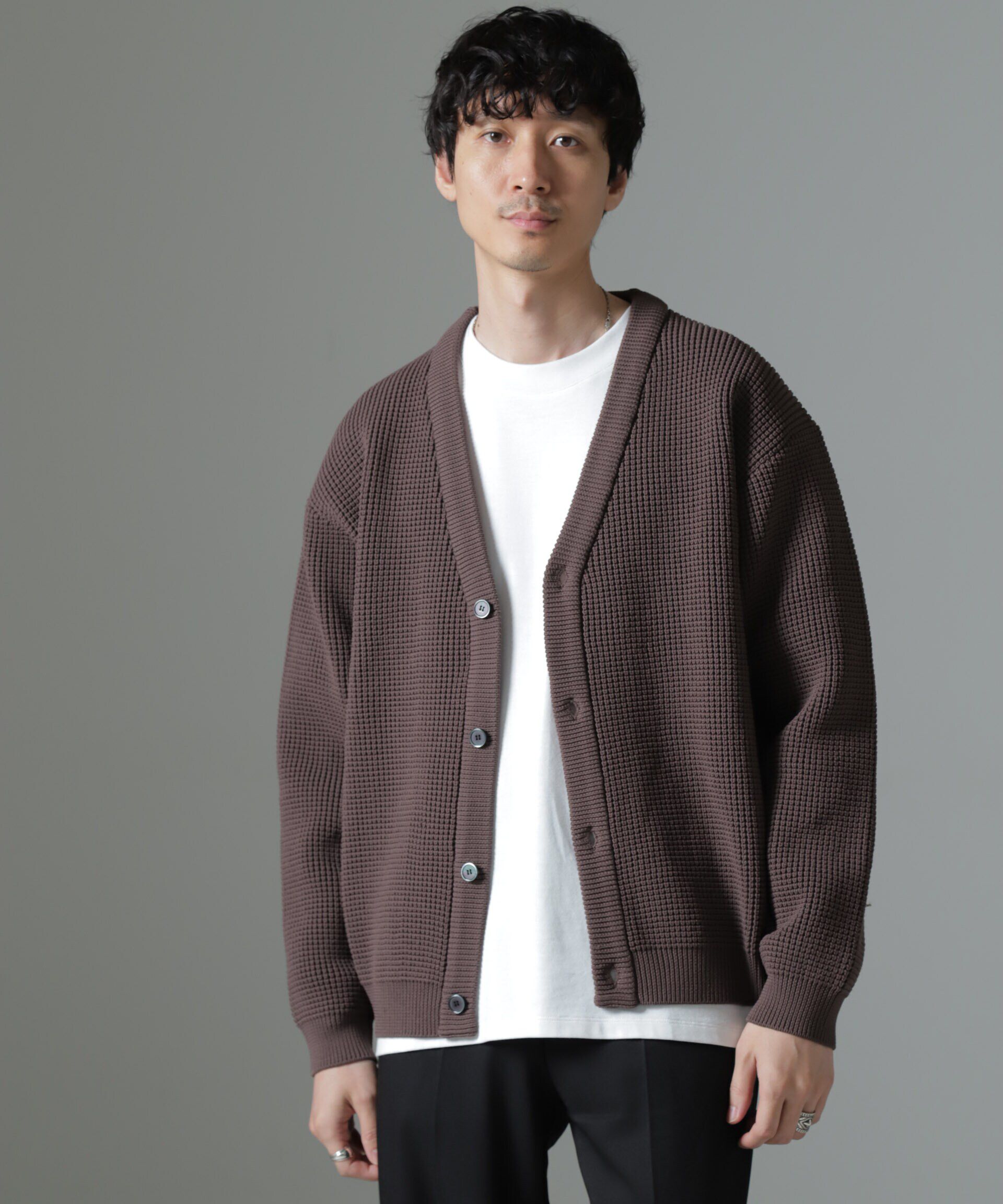 nano･universe「スポンディッシュ カーディガン」|ニット・セーター|