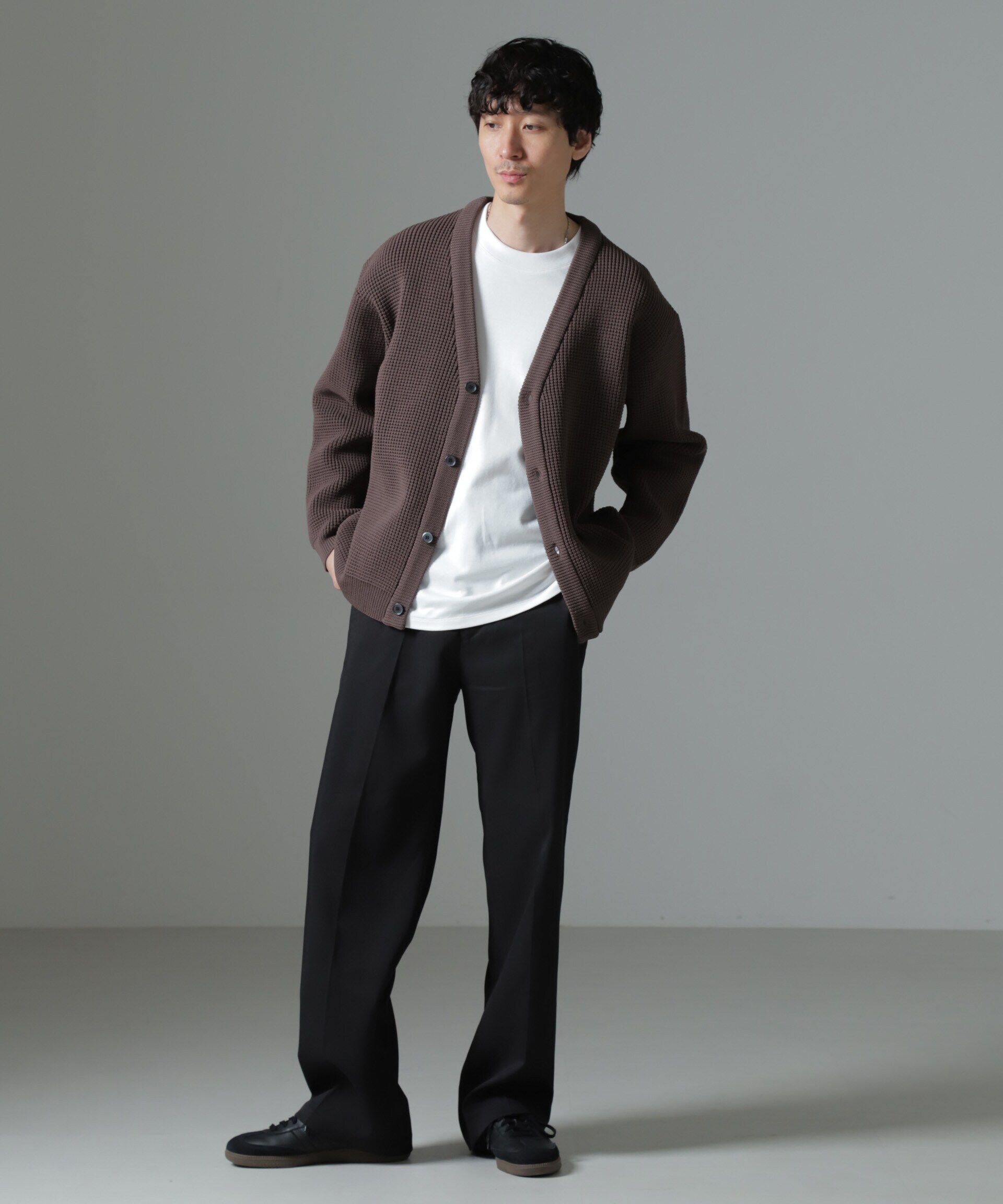 nano･universe「スポンディッシュ カーディガン」|ニット・セーター|