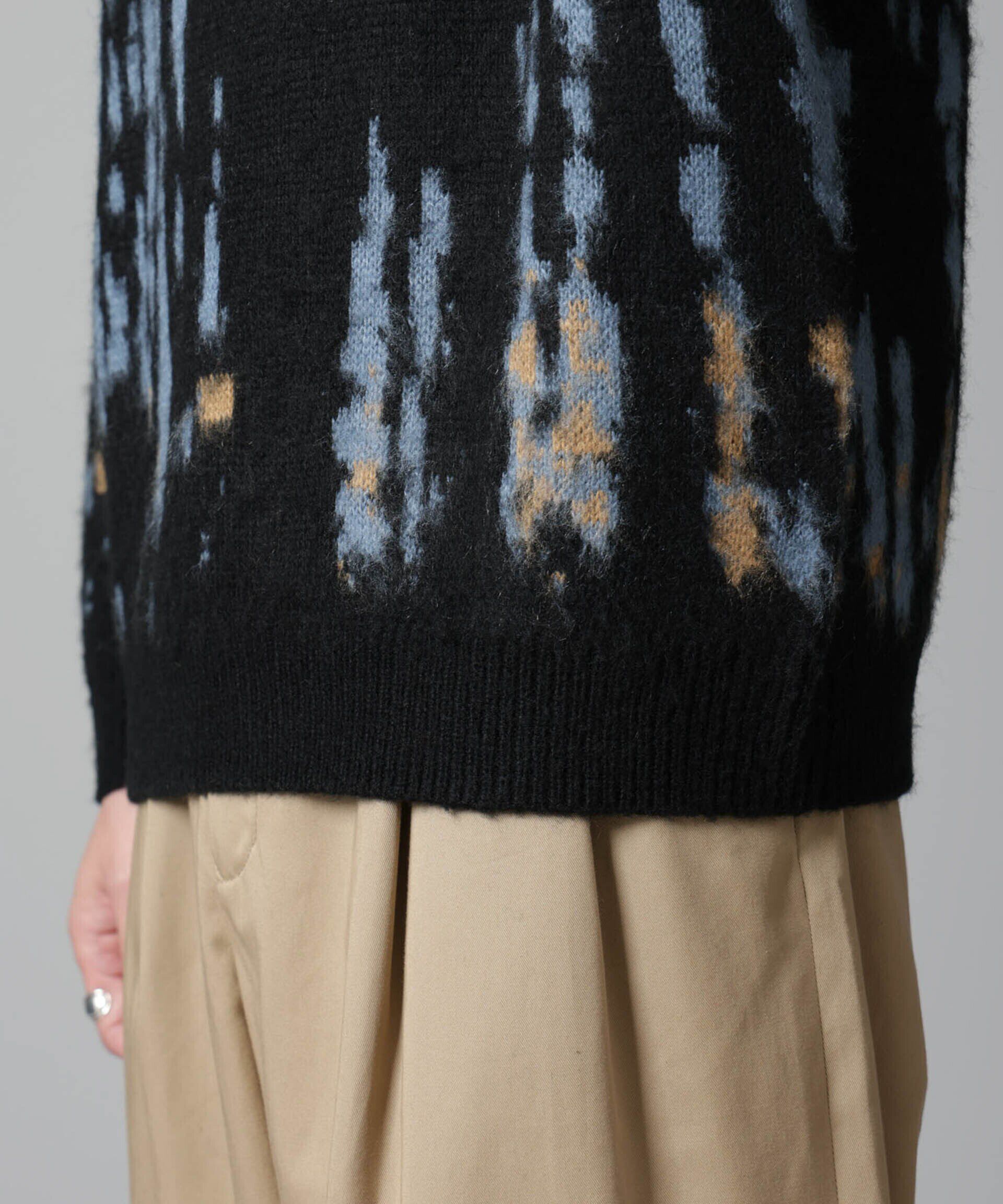 nano･universe「ペイントグラデーションモヘヤライクニット」|ニット・セーター|