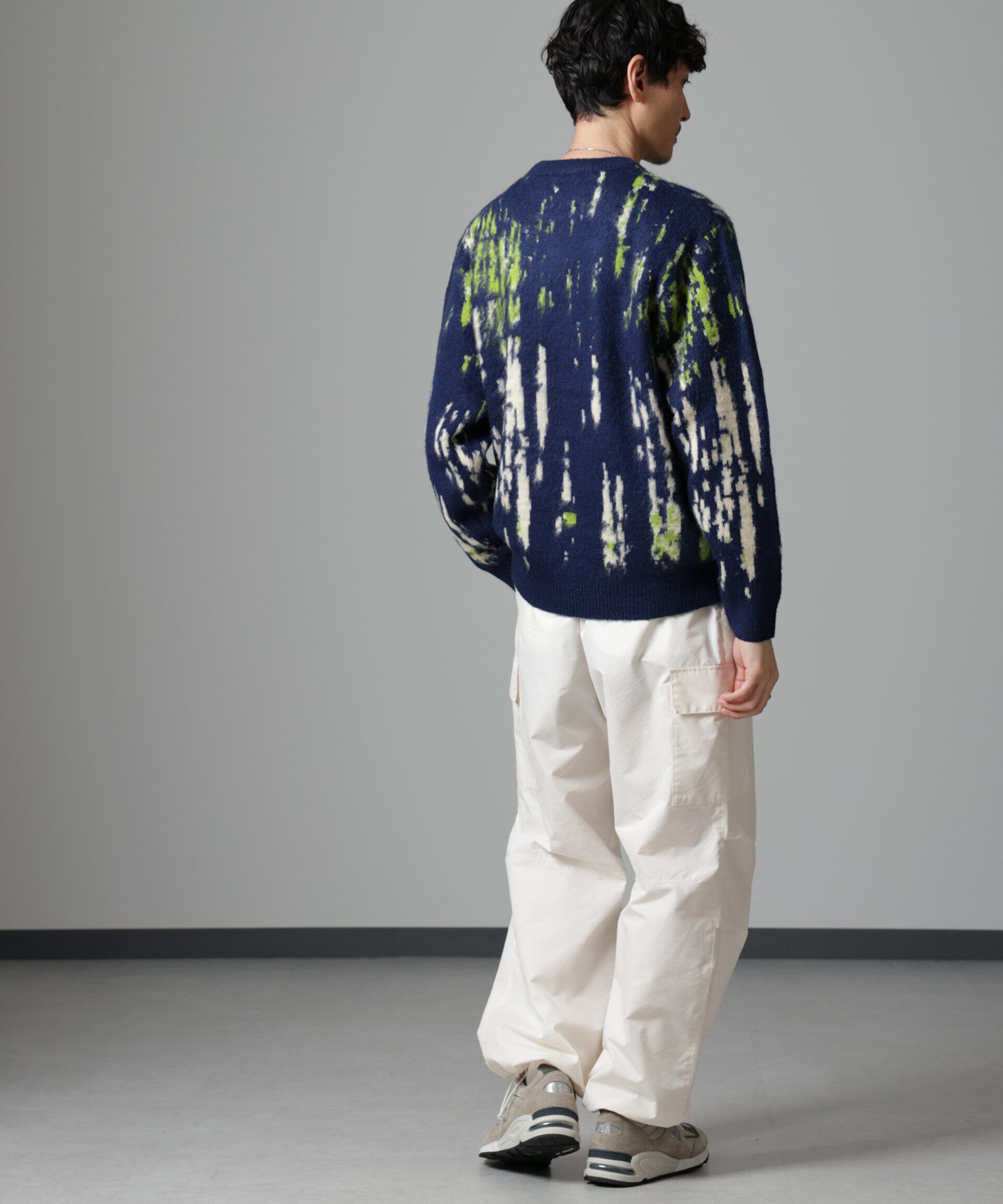 nano･universe「ペイントグラデーションモヘヤライクニット」|ニット・セーター|