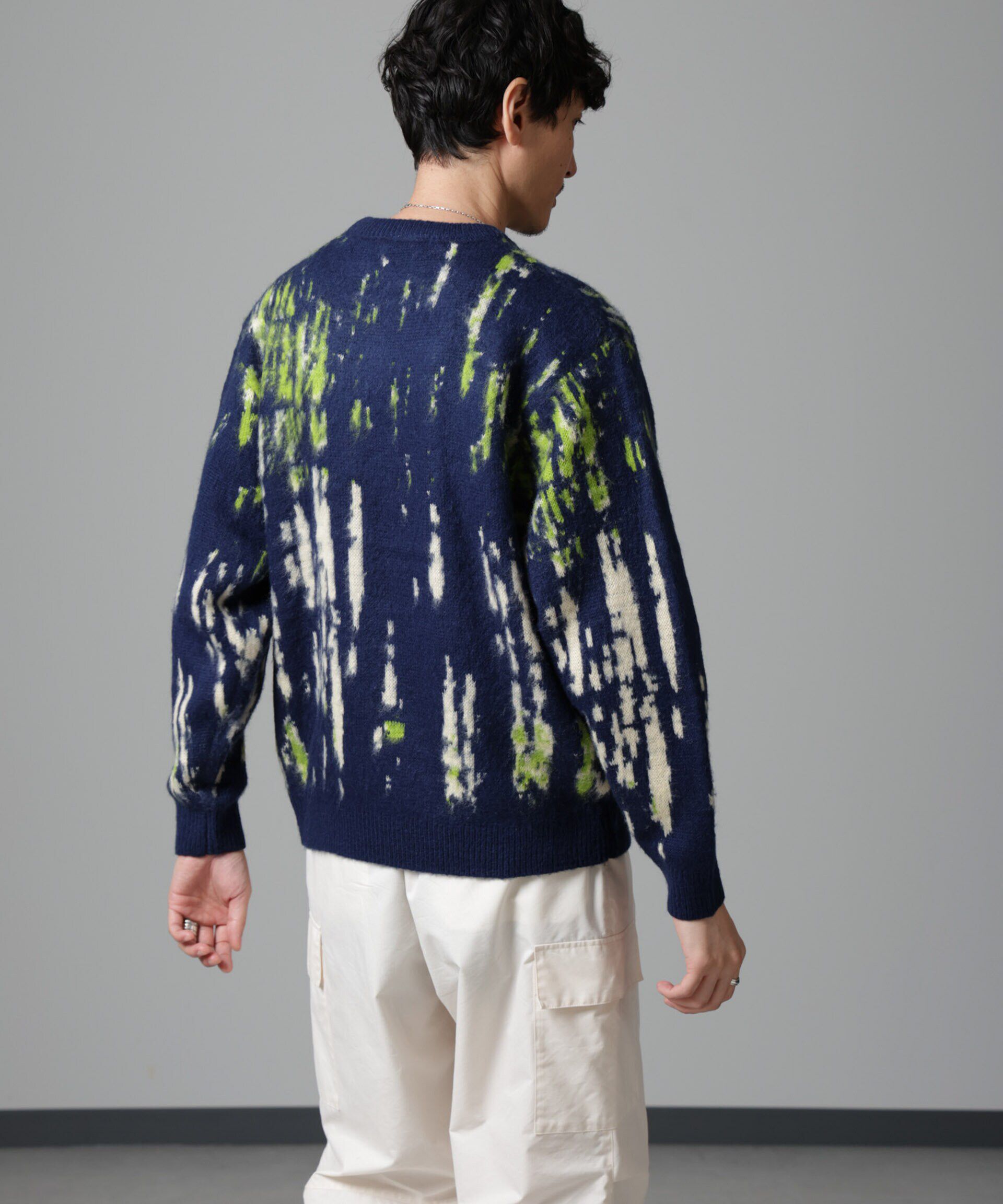 nano･universe「ペイントグラデーションモヘヤライクニット」|ニット・セーター|