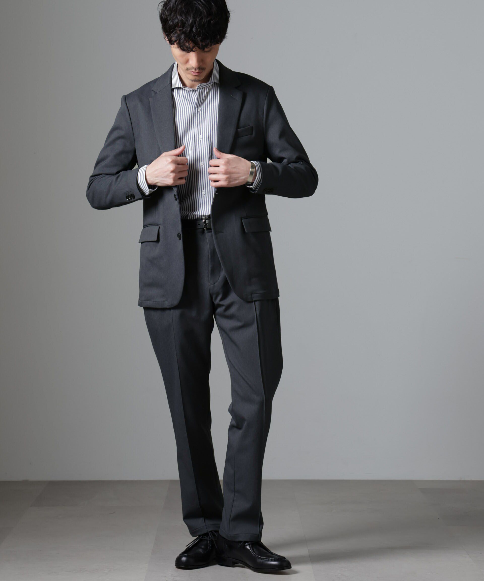 nano･universe「｢N TROUSERS BASIC｣CATINA(R)ﾒﾗﾝｼﾞ二重織ﾂｲﾙｽﾄﾚｯﾁﾊﾟﾝﾂ(ｾｯ  」|スーツ|