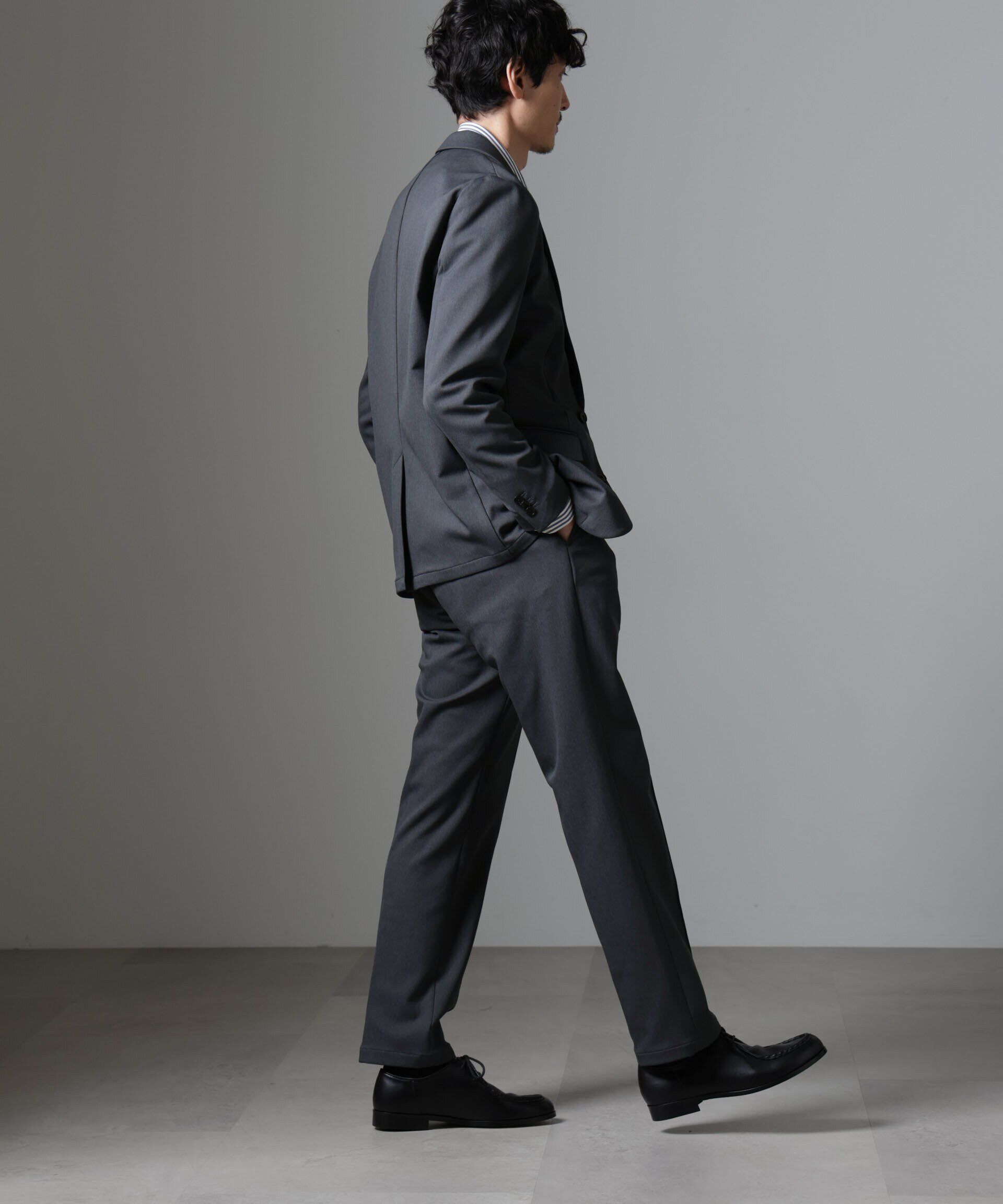 nano･universe「｢N TROUSERS BASIC｣CATINA(R)ﾒﾗﾝｼﾞ二重織ﾂｲﾙｽﾄﾚｯﾁﾊﾟﾝﾂ(ｾｯ  」|スーツ|