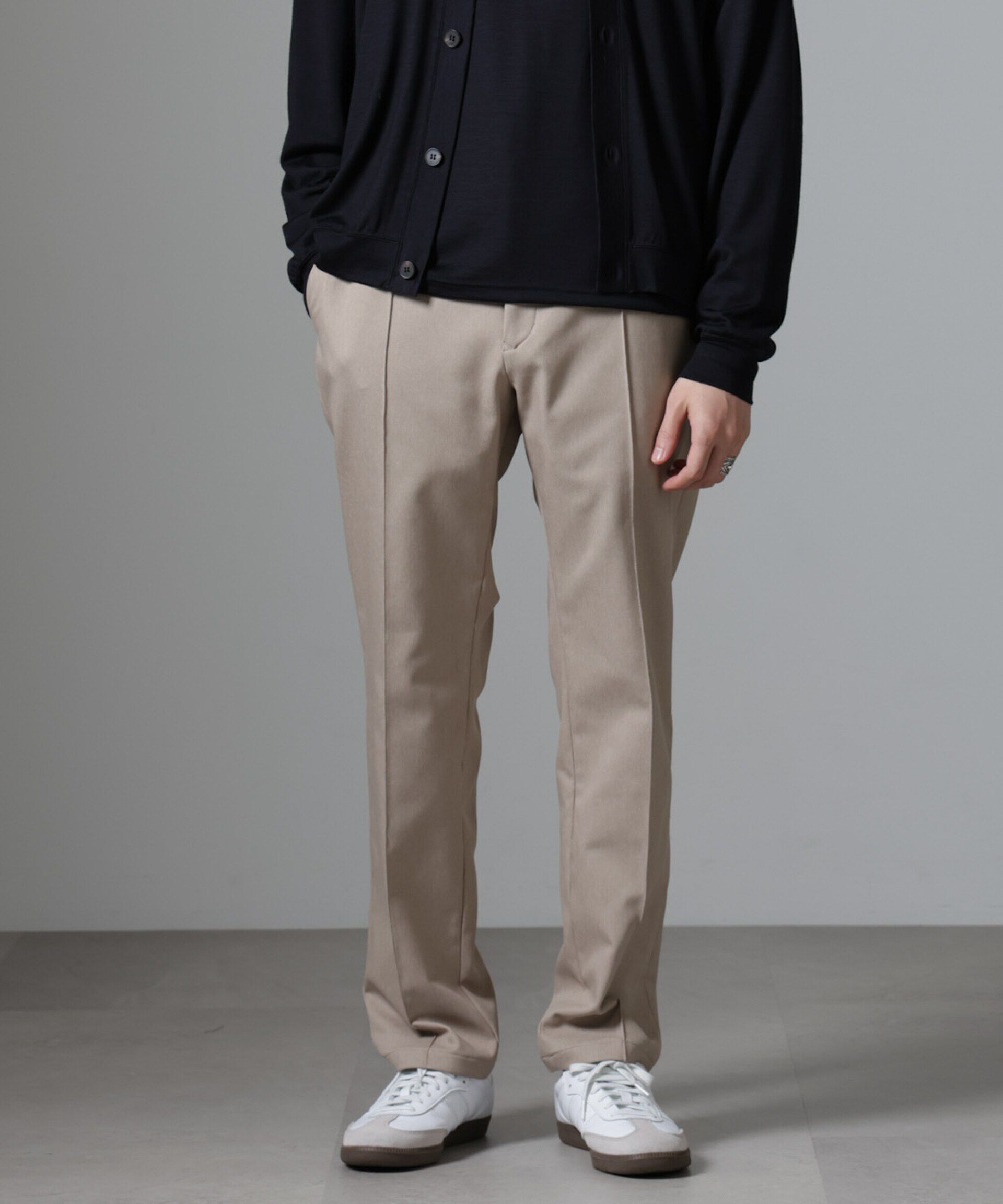 nano･universe「｢N TROUSERS BASIC｣CATINA(R)ﾒﾗﾝｼﾞ二重織ﾂｲﾙｽﾄﾚｯﾁﾊﾟﾝﾂ(ｾｯ  」|スーツ|