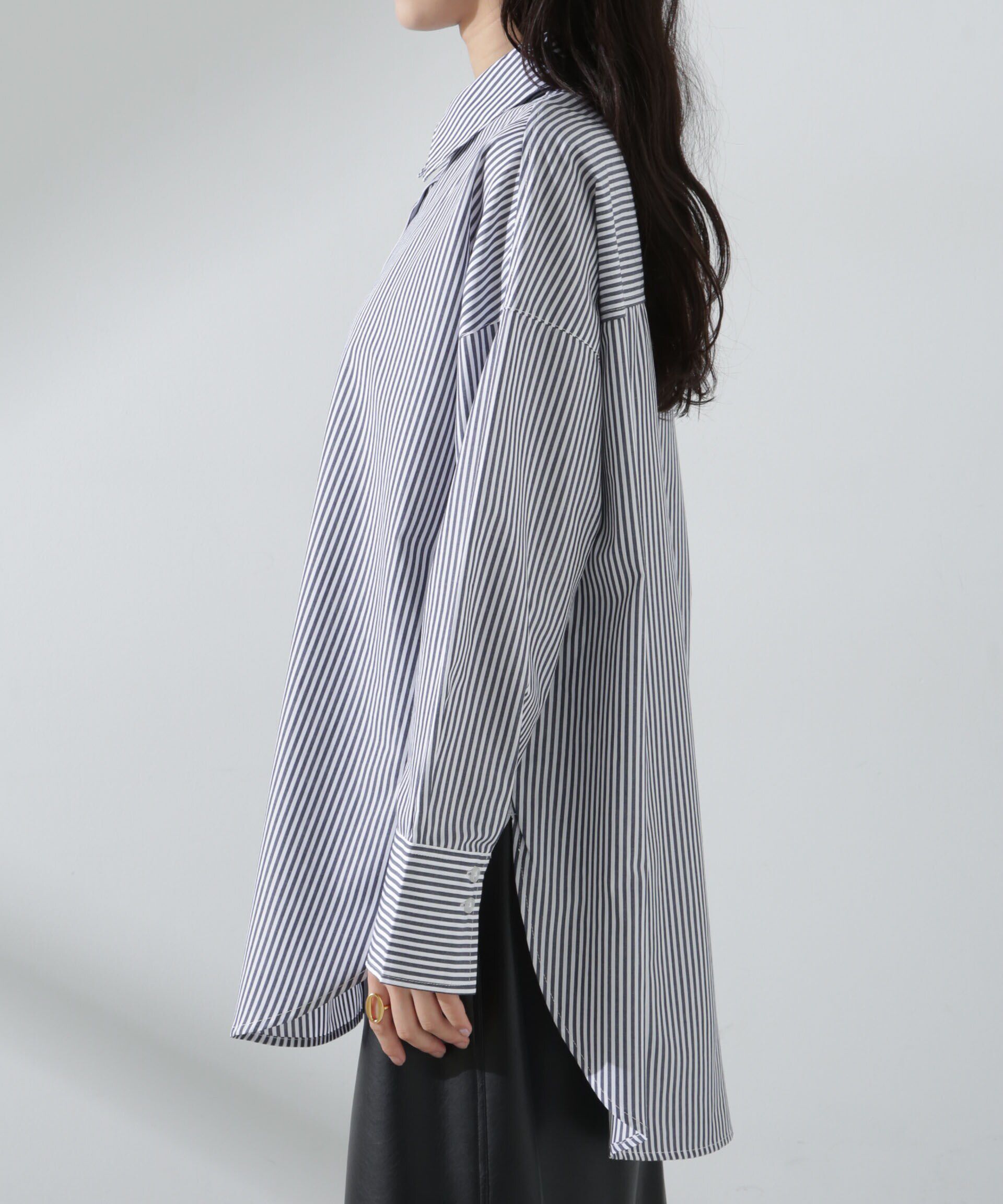 nano･universe「ブロードワイドシルエットシャツ」|シャツ・ブラウス|