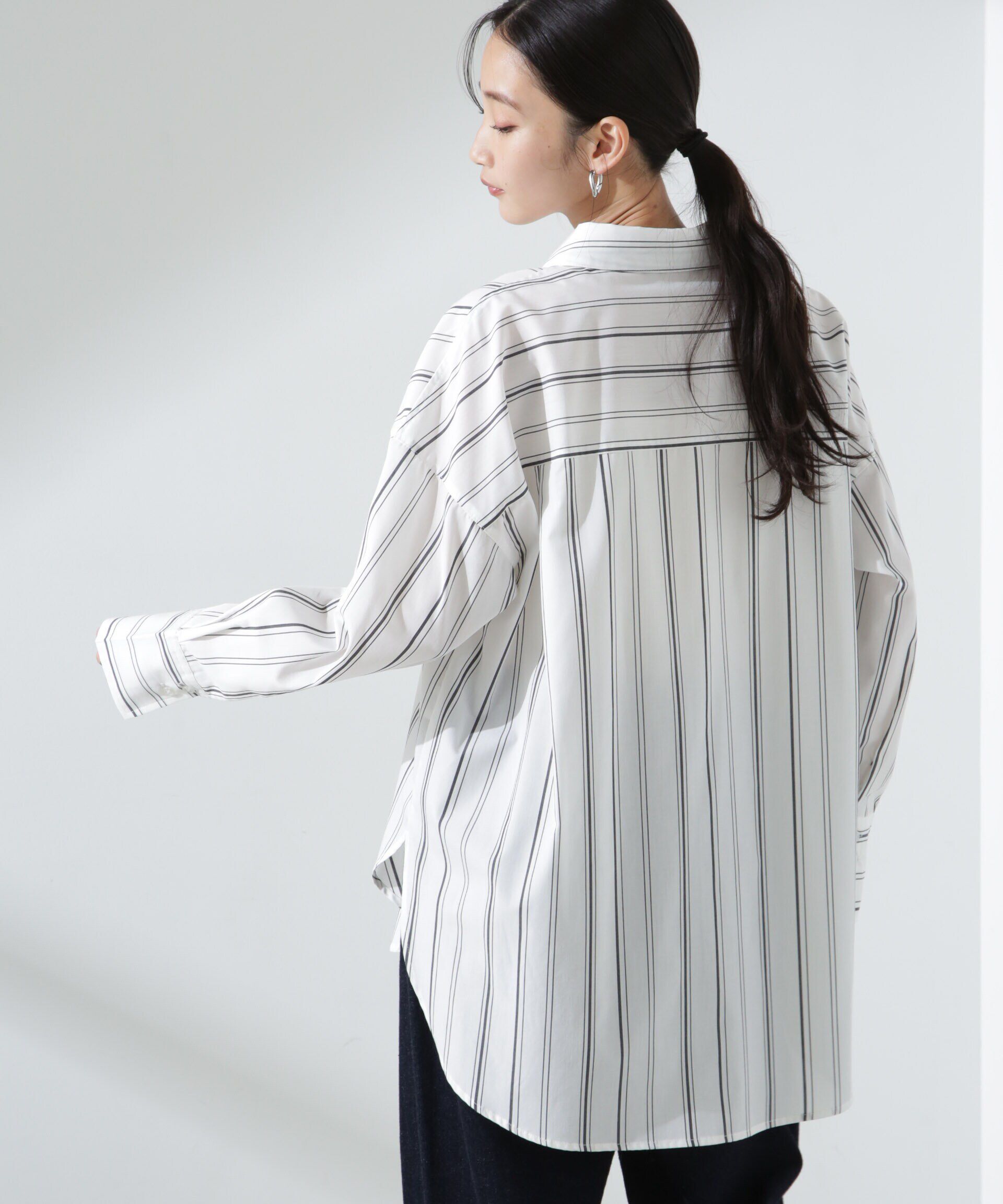 nano･universe「ブロードワイドシルエットシャツ」|シャツ・ブラウス|