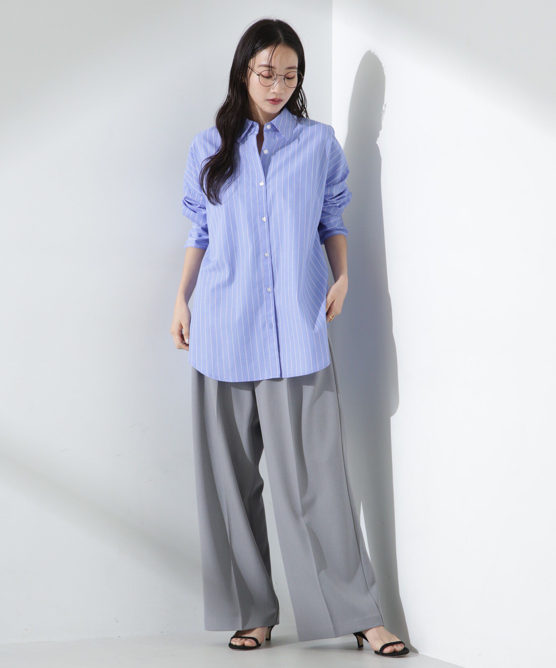 nano･universe「ブロードワイドシルエットシャツ」|シャツ・ブラウス|