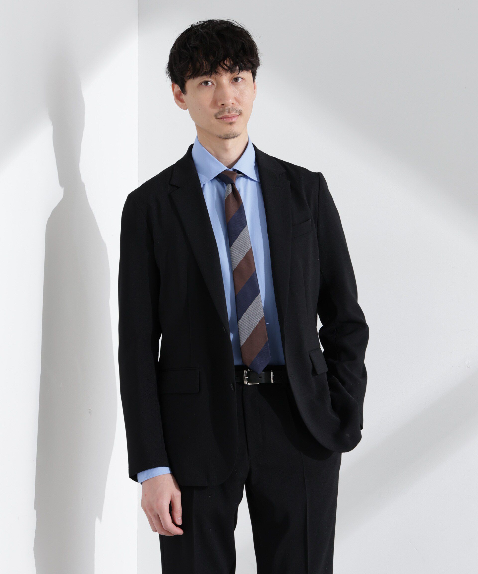 nano･universe「「Damerino」ドビークロスストレッチセットアップ」|スーツ|