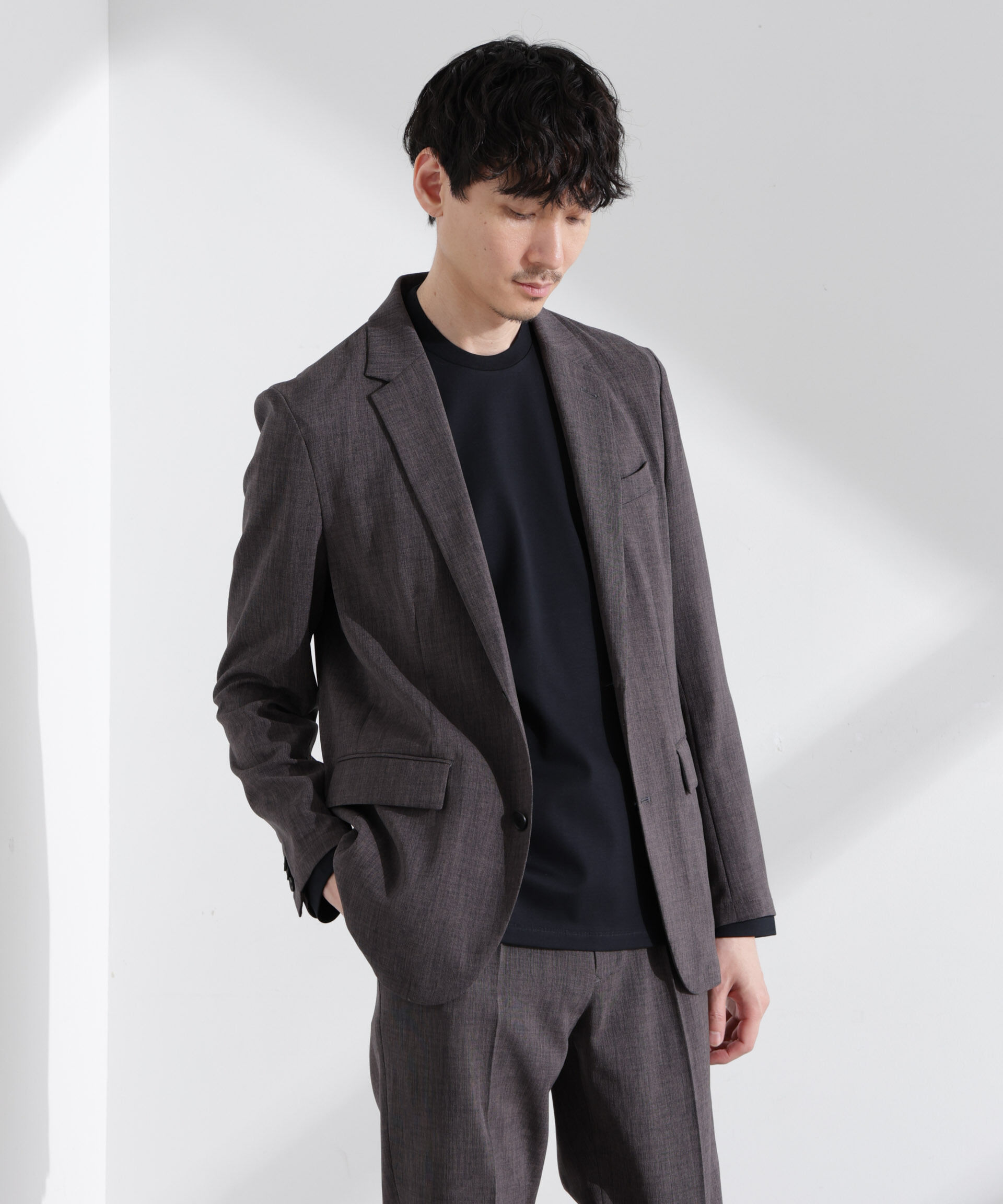 nano･universe「「Damerino」ドビークロスストレッチセットアップ」|スーツ|