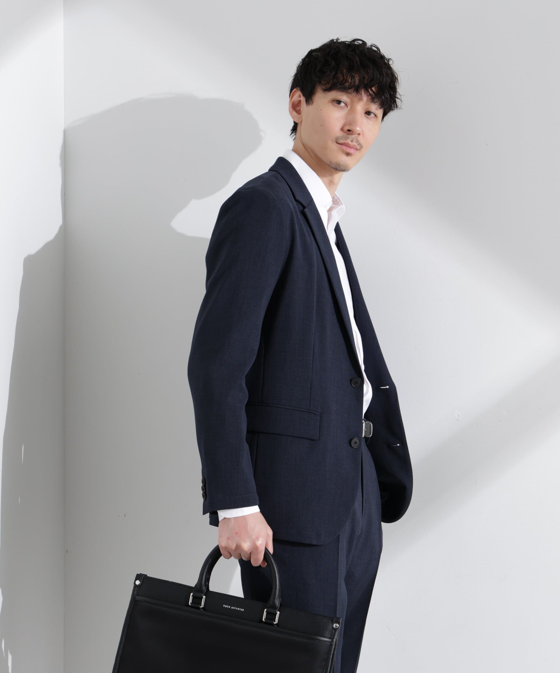 nano･universe「「Damerino」ドビークロスストレッチセットアップ」|スーツ|