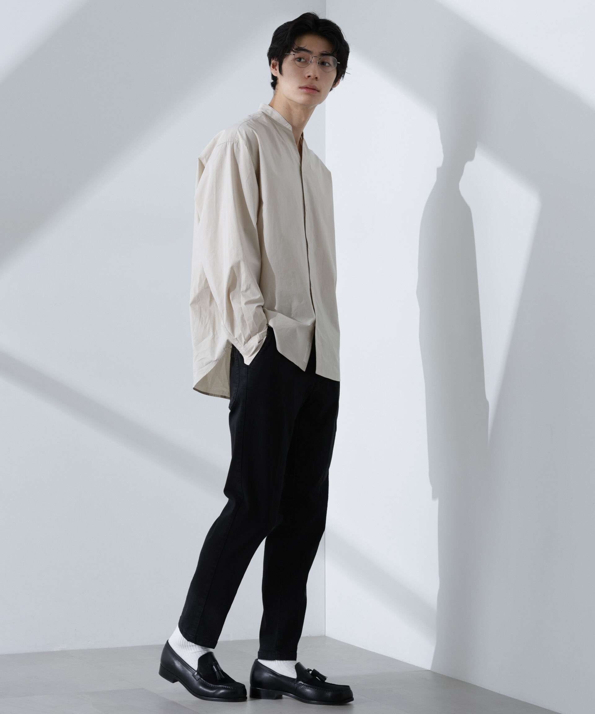 nano･universe「NORMANBROS別注 ストレッチイージーデニム」|チノ|