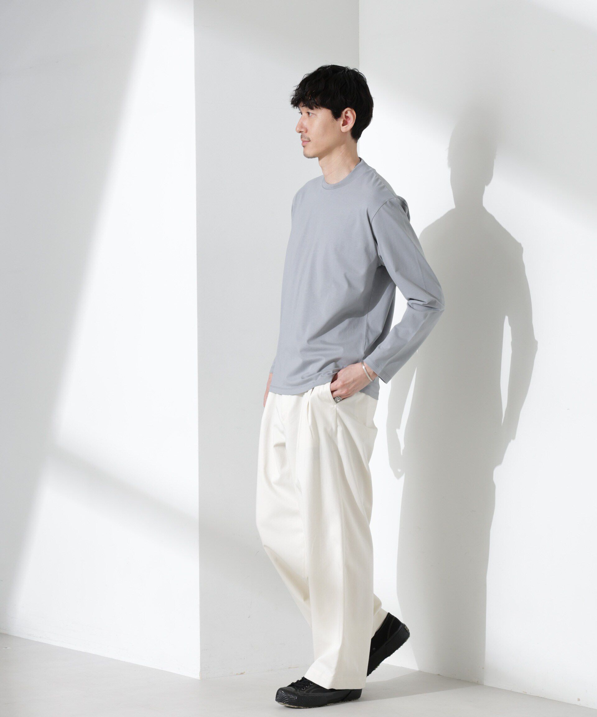 nano･universe「ジャケT(R) クルーネック 長袖」|Tシャツ・カットソー|