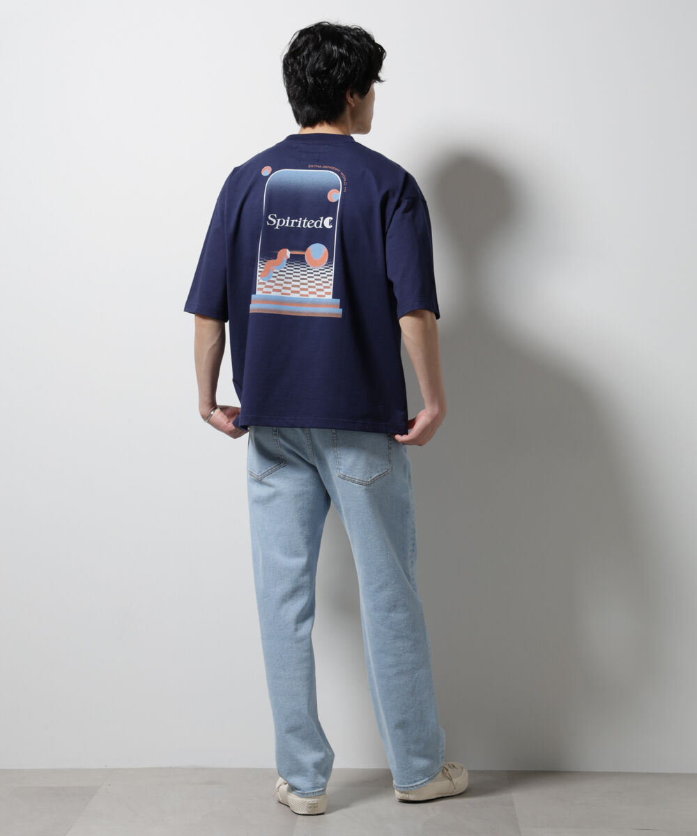 nano･universe「「MOFFISIE」2.0オリジナルプリント Tシャツ 半袖」|Tシャツ・カットソー|