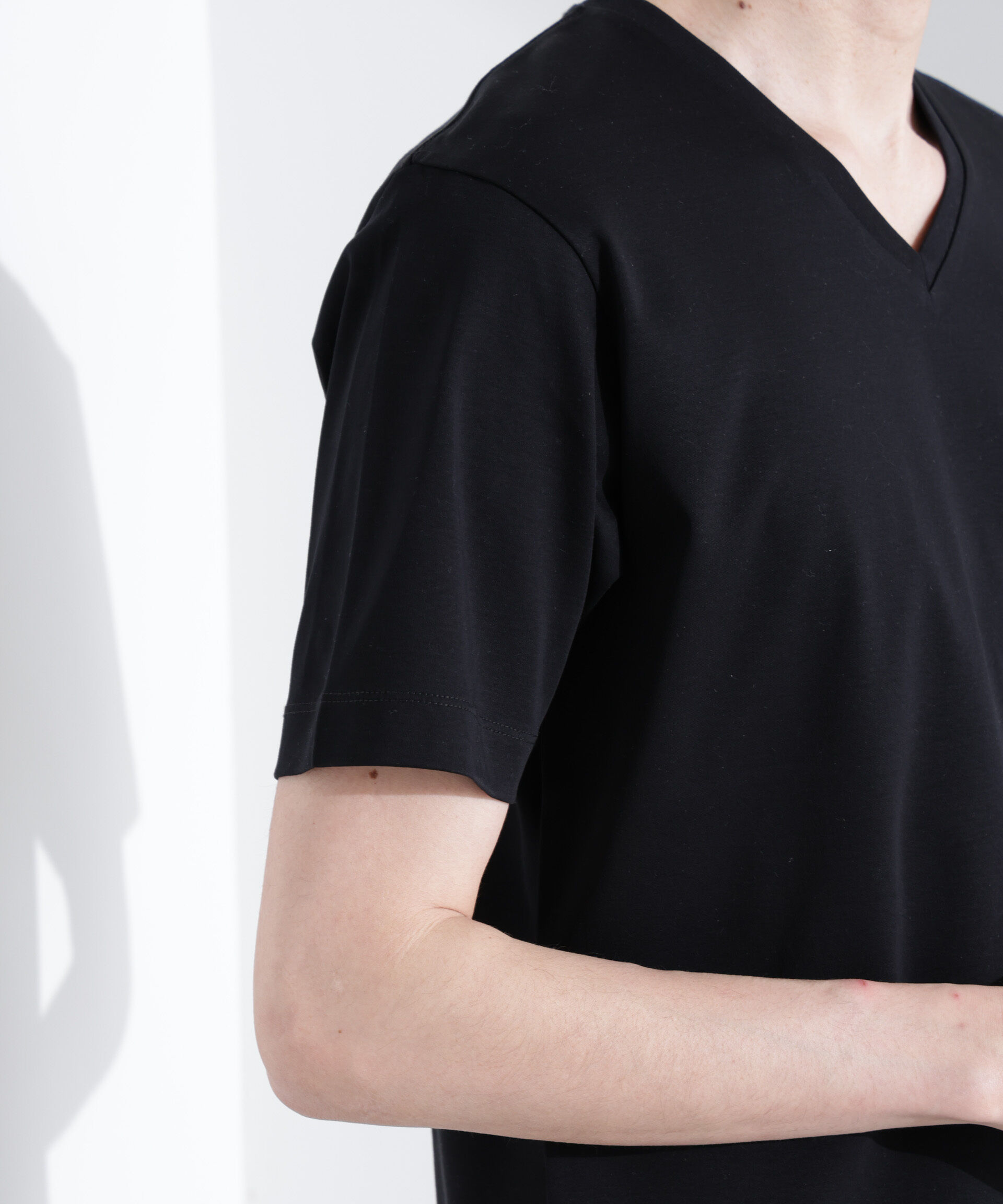  「アンチスメル VネックTシャツ 半袖」|Tシャツ・カットソー|