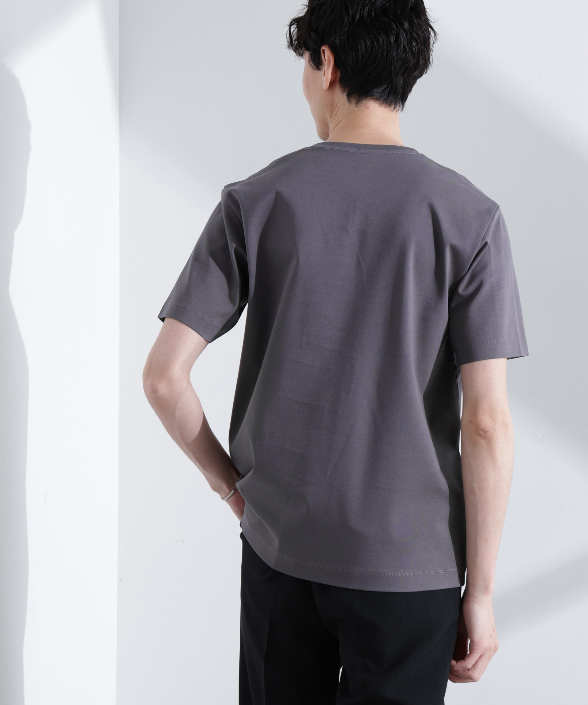  「アンチスメル VネックTシャツ 半袖」|Tシャツ・カットソー|