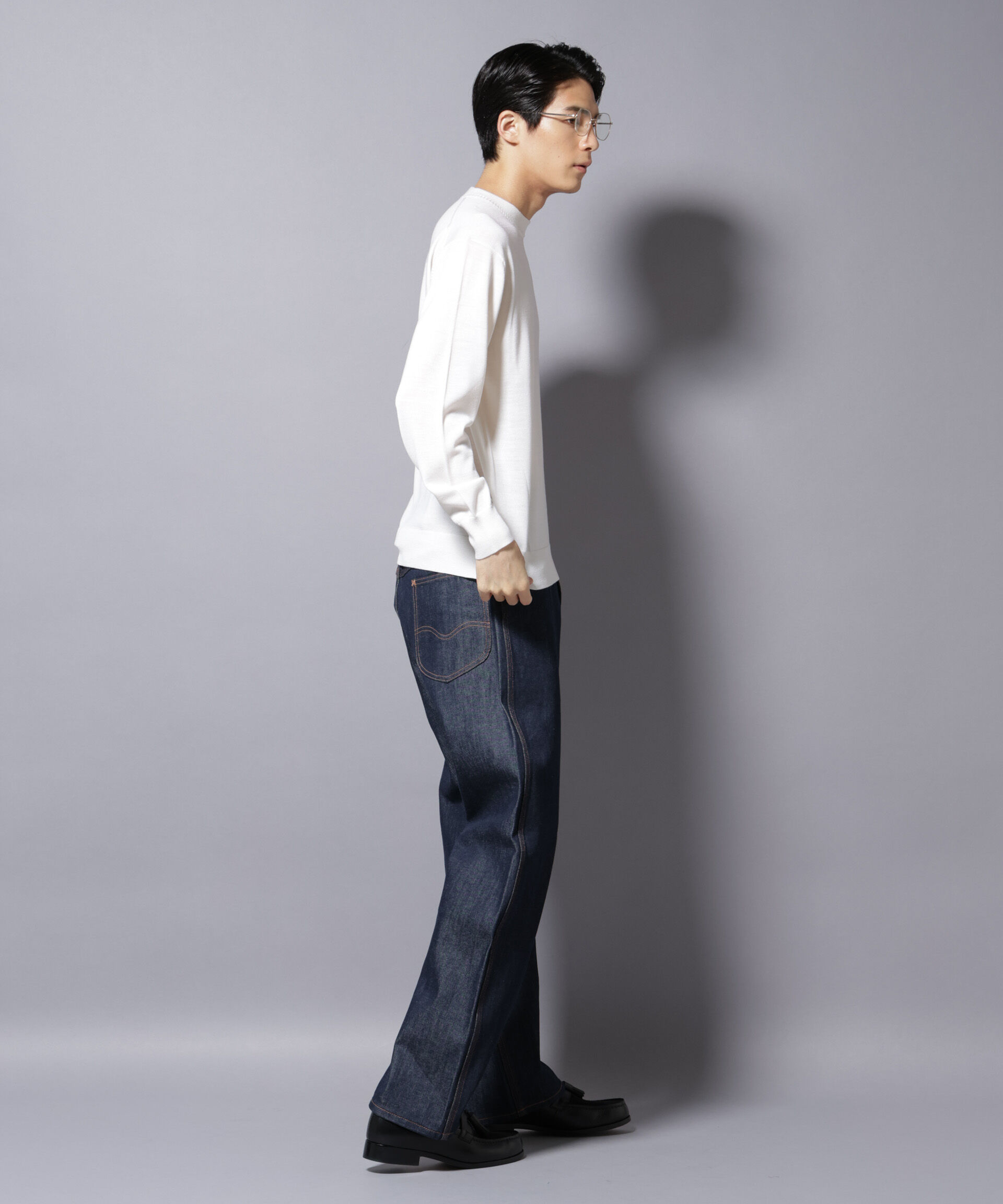 nano･universe「「毛玉レスニット」ファインゲージクルーネック」|ニット・セーター|