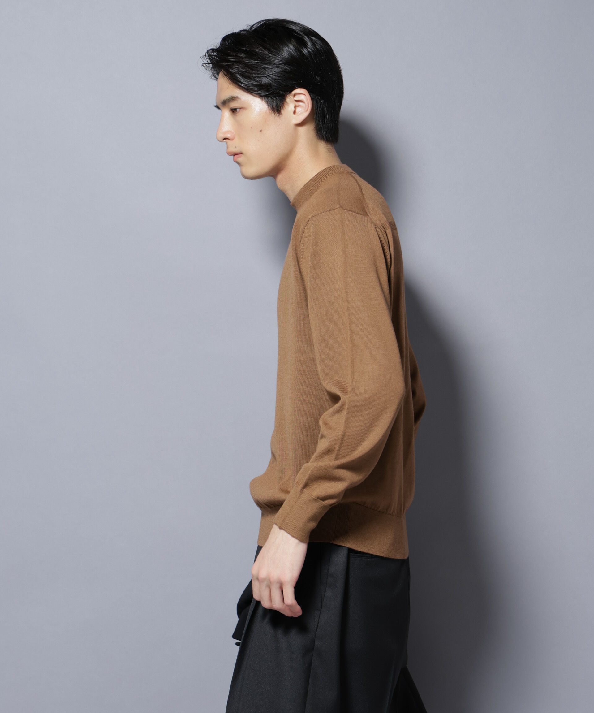 nano･universe「「毛玉レスニット」ファインゲージクルーネック」|ニット・セーター|