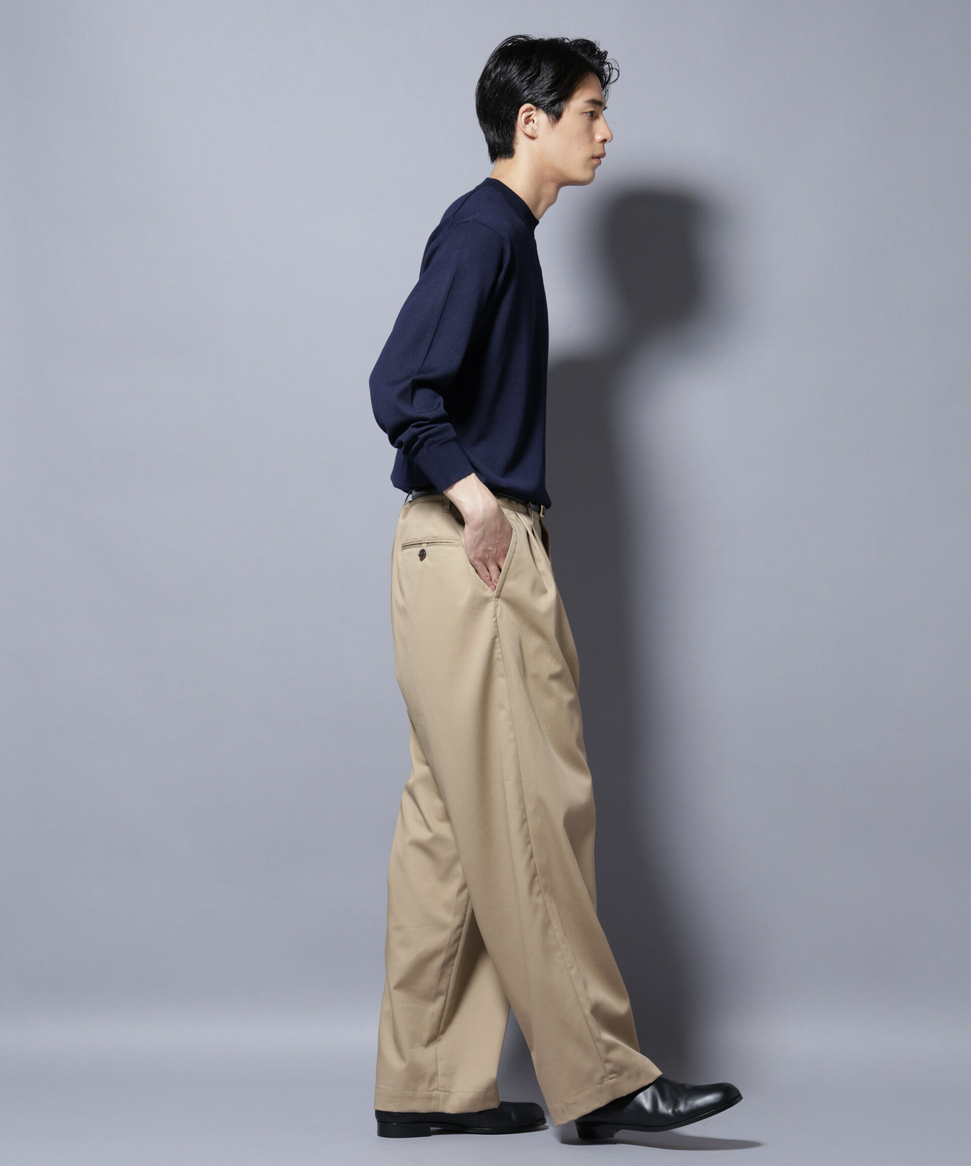 nano･universe「「毛玉レスニット」ファインゲージクルーネック」|ニット・セーター|