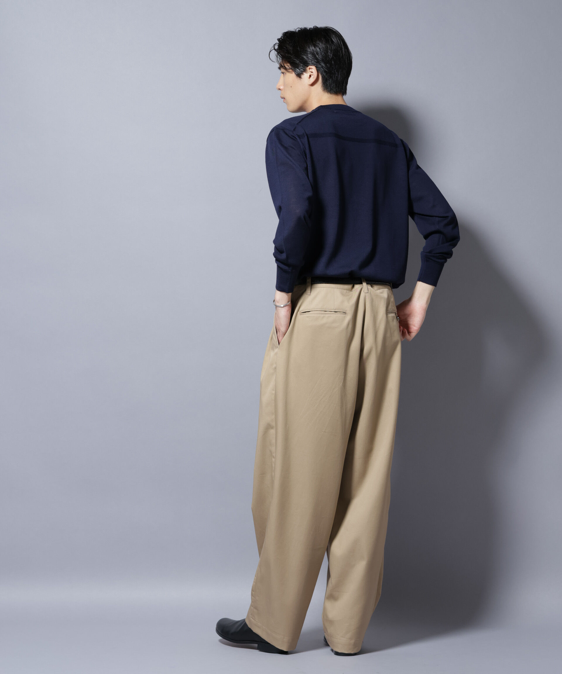 nano･universe「「毛玉レスニット」ファインゲージクルーネック」|ニット・セーター|