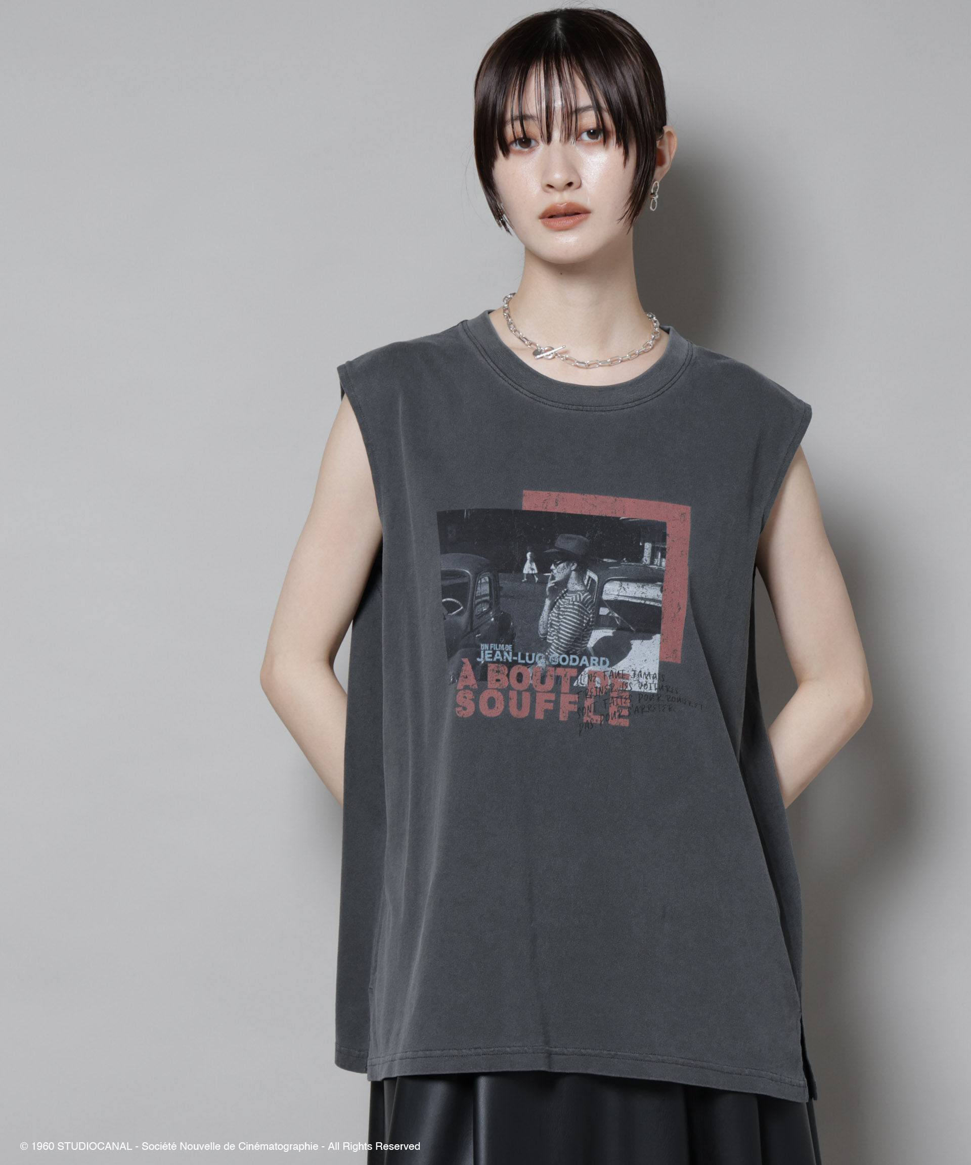 nano･universe「SmokeTシャツ」|Tシャツ・カットソー|チャコール3